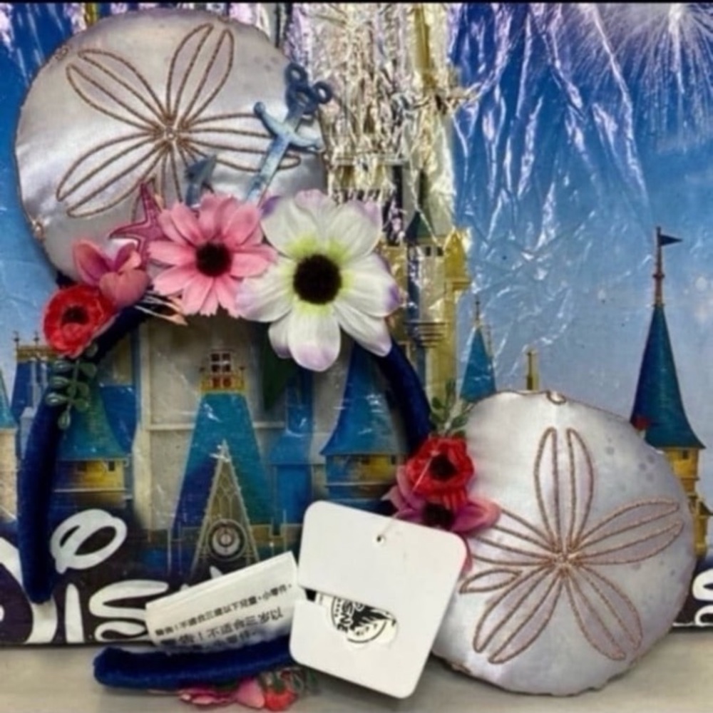 Disney parks cruise line sand dollar Minnie Mouse ears NWT
